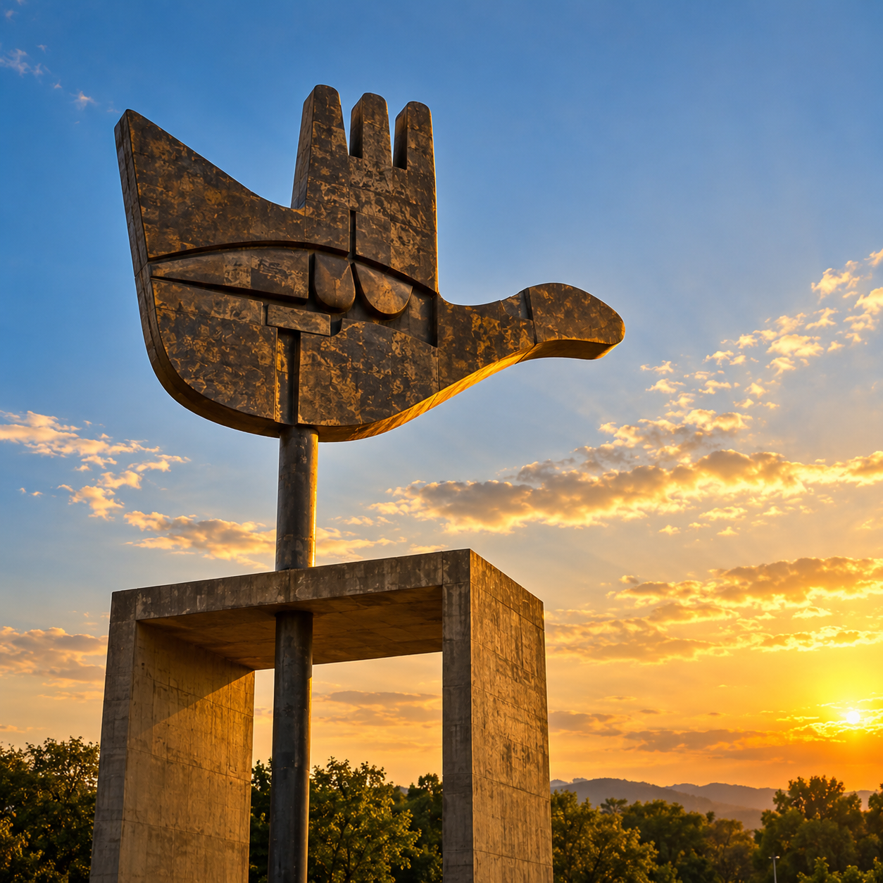 Chandigarh - Open Hand Monument