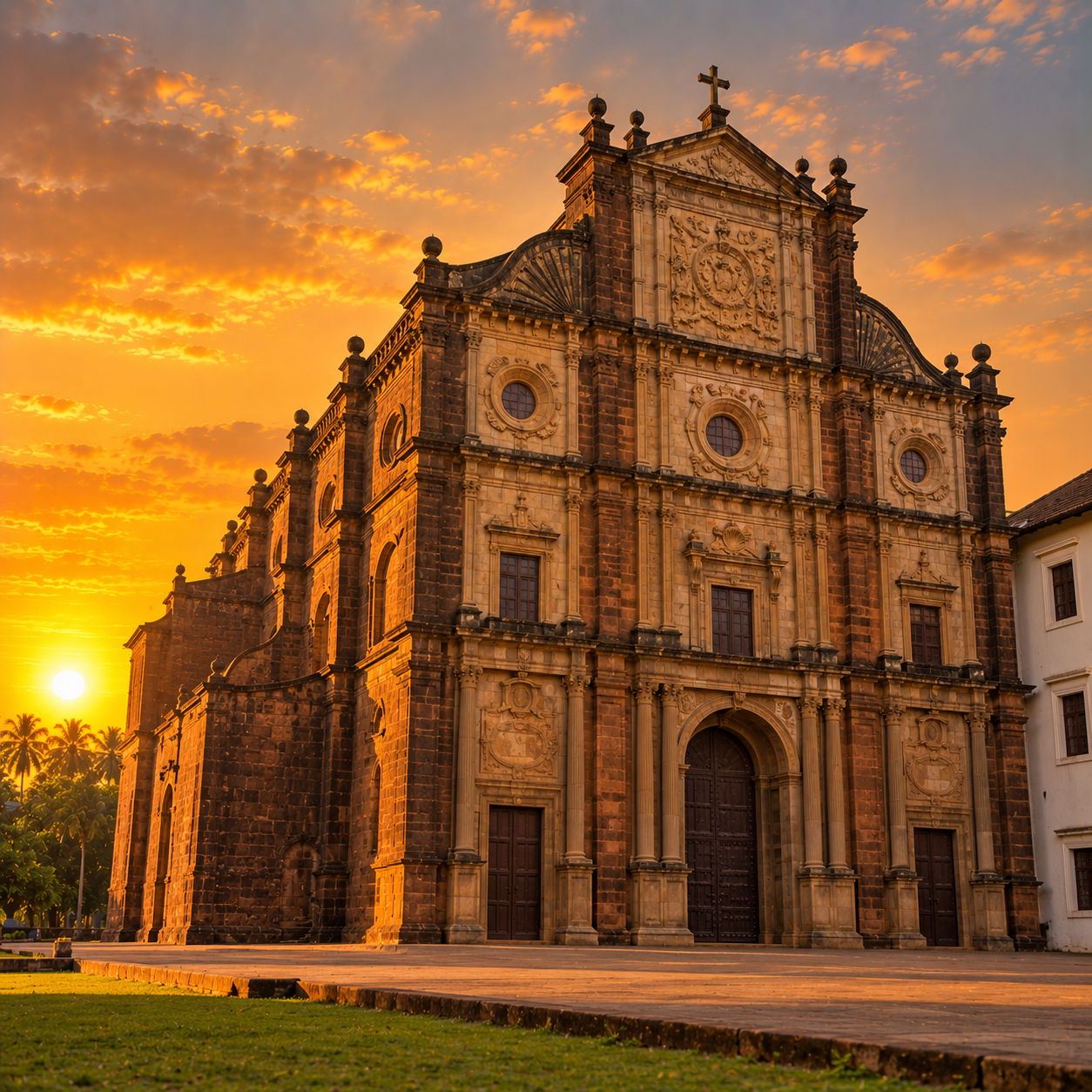 Goa - Basilica of Bom Jesus and Coastline
